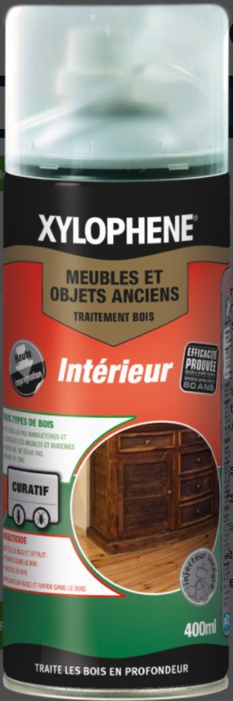 XYLOPHÈNE - Traitement Bois Intérieur - Meubles/Objets/Parquets -  Réparation du Bois - Anti Insecticide & Termites - Traitement Préventif -  Protecteur