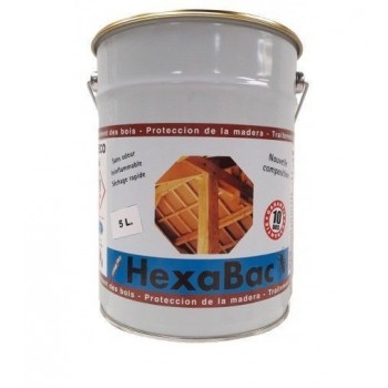 Traitement bois insecticide anti termites anti bleu 5L HEXABAC 3760008360007