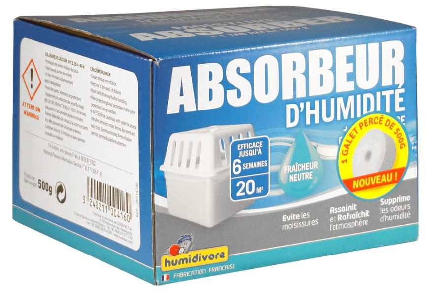 Promo Absorbeur d'humidité + 1 Recharge Galet 100 G chez Auchan