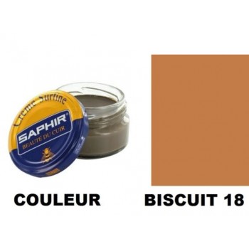 Pommadier crème surfine cirage cuir pot 50ml biscuit SAPHIR 3324010032187