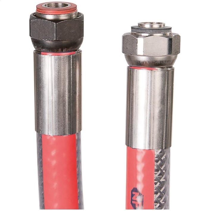 Flexible gaz butane/propane tressé inox NF - 2751