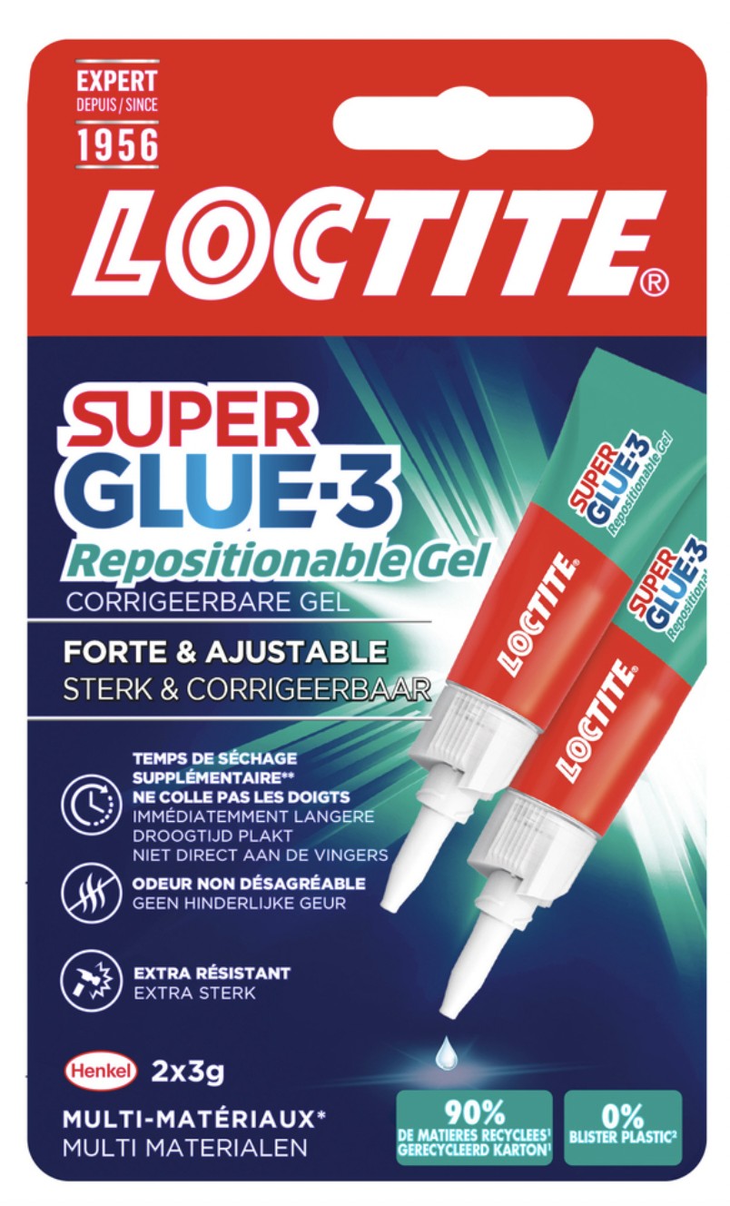 Colle super glue - 3 tubes - Colles fortes - 10 Doigts